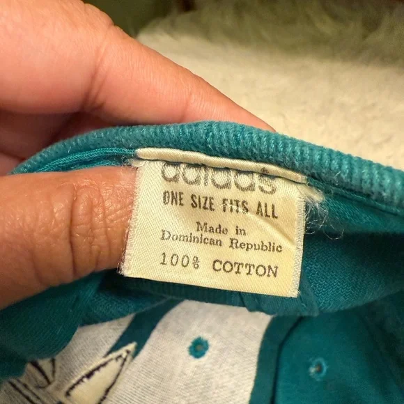 Adidas Blue and Black Corduroy Cap - Picture 4 of 7